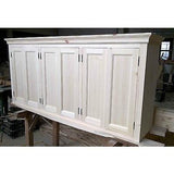 Solid pine kitchen wall cupboard 6 doors - Woodliving