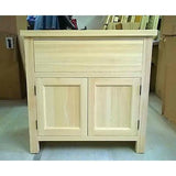 Solid Pine Kitchen Base Unit with 1 Drawer + 2 Doors 870mm - Woodliving