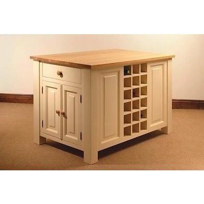 Solid Pine Island Unit, in bare wood pre-sanded ready for painting
