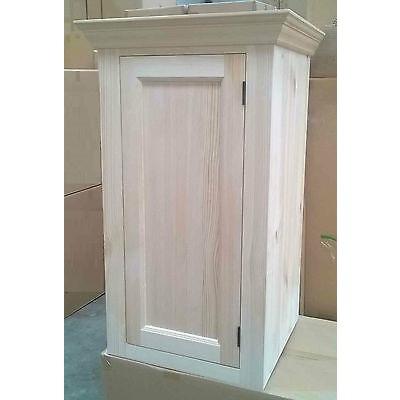 Solid pine kitchen wall cupboard (single door) - Woodliving