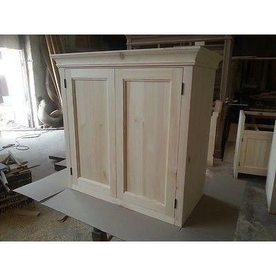 Solid pine kitchen wall cupboard (painted)