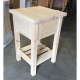 Solid Pine Butchers Block with Drawer - Woodliving