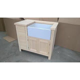 Solid Pine Sink Kitchen Unit INCLUDING Sink - Woodliving