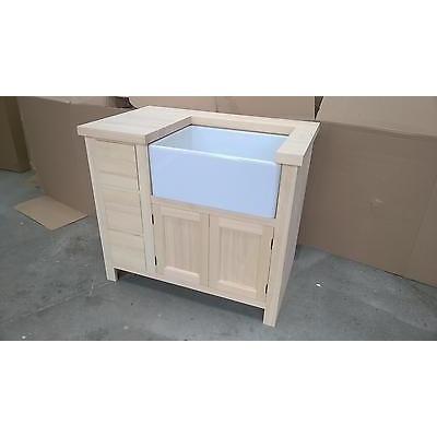 Solid Pine Sink Kitchen Unit INCLUDING Sink