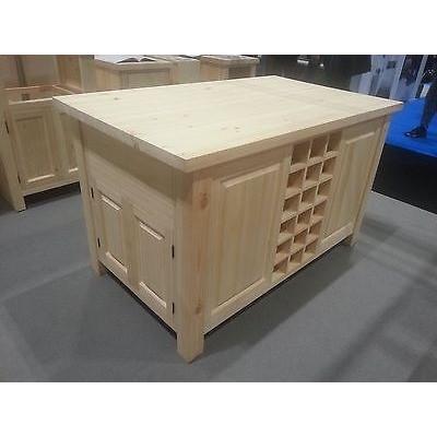Solid Pine Island Unit, 1500mm x 800mm - Woodliving