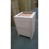 Solid Pine Kitchen Base Unit with 3 drawers - Woodliving