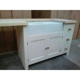 Solid Pine Belfast Sink Base Unit + Appliance Housing - Woodliving