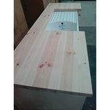 Solid Pine Belfast Sink Base Unit + Appliance Housing - Woodliving