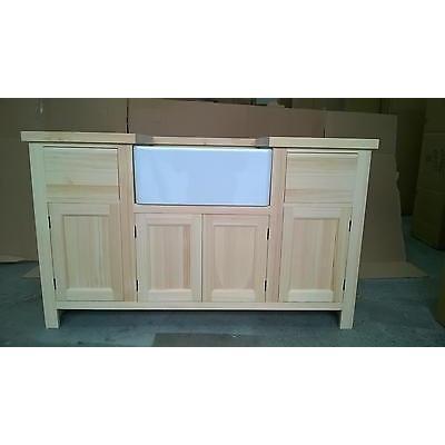 Solid Pine Sink Kitchen Unit INCLUDING new Belfast Sink