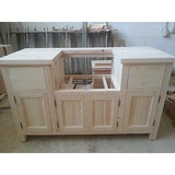 Solid Pine Sink Kitchen Unit INCLUDING new Belfast Sink - Woodliving