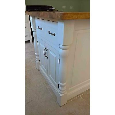 Solid Pine Island Unit with Rustic Oak Worktop