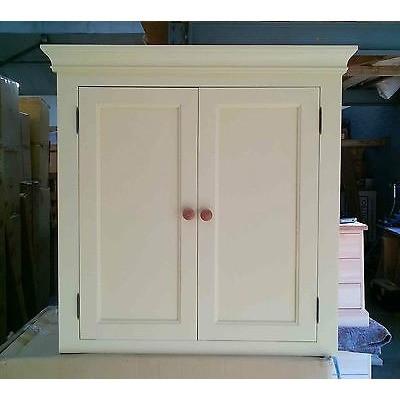 Solid pine kitchen wall cupboard (painted) - Woodliving