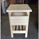 Solid Pine Butchers Block with Drawer - Woodliving