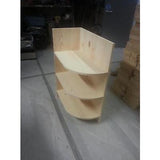 Solid Pine corner shelf unit - Woodliving