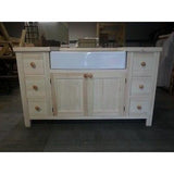 Solid Wood Belfast Sink Base Unit - Woodliving