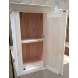 Solid pine kitchen wall cupboard (single door) - Woodliving