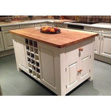 Solid Pine Island Unit, painted to your specification - Woodliving