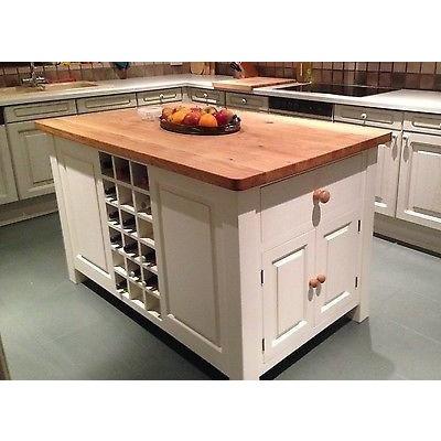 Solid Pine Island Unit, painted to your specification - Woodliving