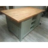 Solid Pine Island Unit, painted to your specification - Woodliving