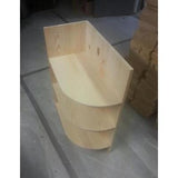 Solid Pine corner shelf unit - Woodliving