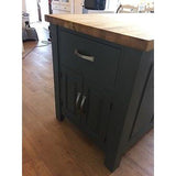 Solid Pine Island Unit, painted to your specification, solid oak worktop - Woodliving