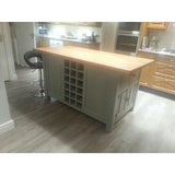 Solid Pine Island Unit, painted to your specification - Woodliving