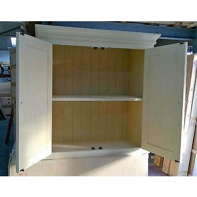 Solid pine kitchen wall cupboard (painted)