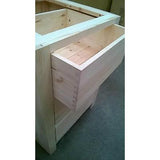 Solid Pine Kitchen Base Unit with 3 drawers - Woodliving