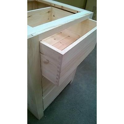 Solid Pine Kitchen Base Unit with 3 drawers