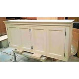 Solid pine kitchen wall cupboard 4 doors - Woodliving