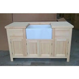 Solid Pine Sink Kitchen Unit INCLUDING new Belfast Sink - Woodliving