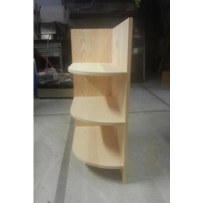 Solid Pine corner shelf unit - Woodliving