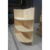 Solid Pine corner shelf unit - Woodliving
