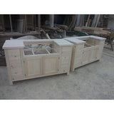 Solid Wood Belfast Sink Base Unit - Woodliving