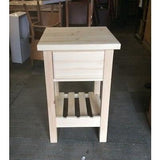 Solid Pine Butchers Block with Drawer - Woodliving