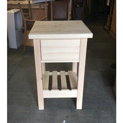 Solid Pine Butchers Block with Drawer - Woodliving