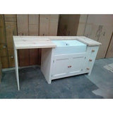 Solid Pine Belfast Sink Base Unit + Appliance Housing - Woodliving