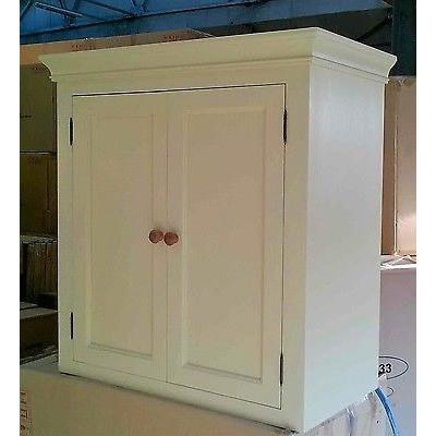 Solid pine kitchen wall cupboard (painted)