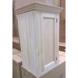 Solid pine kitchen wall cupboard (single door) - Woodliving