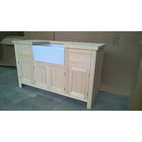Solid Pine Sink Kitchen Unit INCLUDING new Belfast Sink - Woodliving