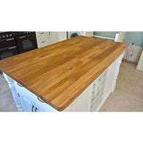 Solid Pine Island Unit with Rustic Oak Worktop - Woodliving