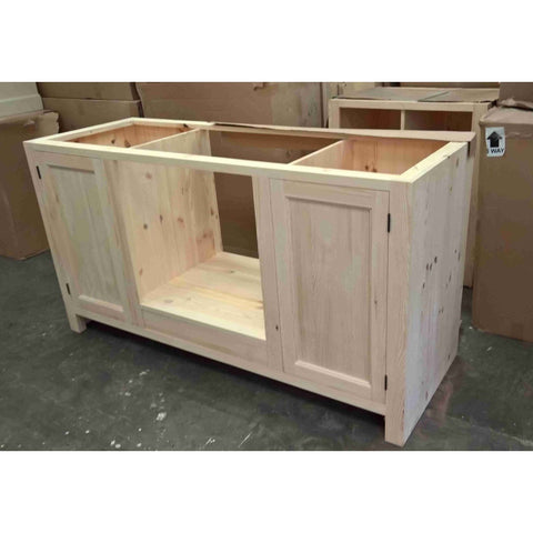 Solid pine Oven Housing Unit with 2 doors + drawer