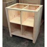 Solid pine Shelving Base Unit - Woodliving