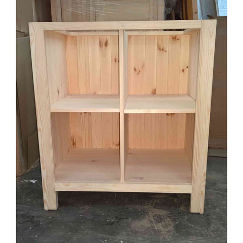 Solid pine Shelving Base Unit - Woodliving