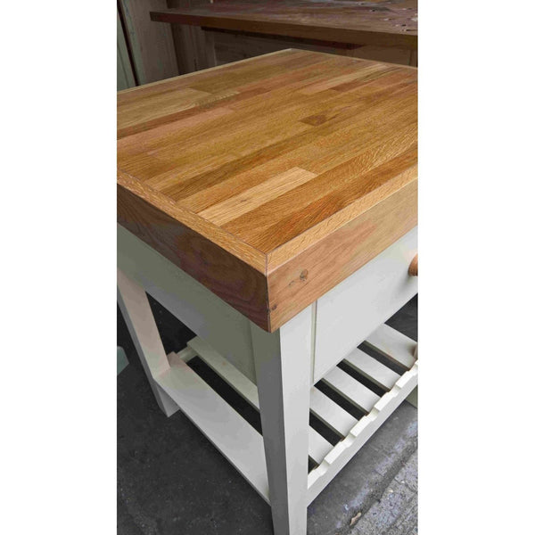 Solid Pine Butchers Block with Thick Oak Top
