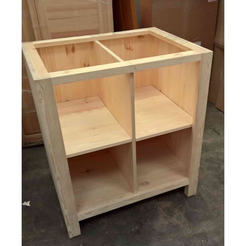 Solid pine Shelving Base Unit