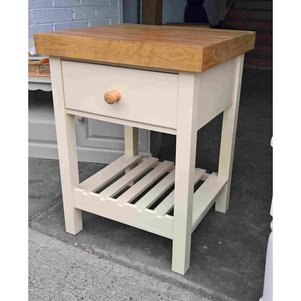 Solid Pine Butchers Block with Thick Oak Top