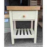 Solid Pine Butchers Block with Thick Oak Top - Woodliving