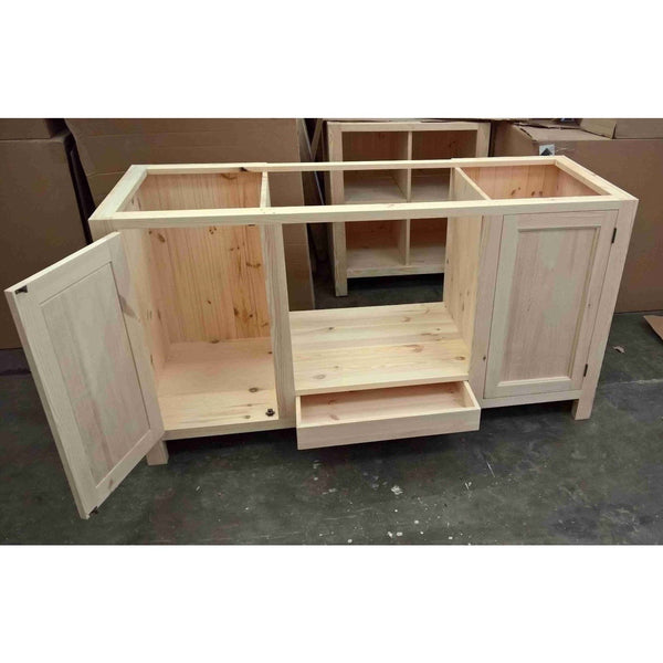 Solid pine Oven Housing Unit with 2 doors + drawer