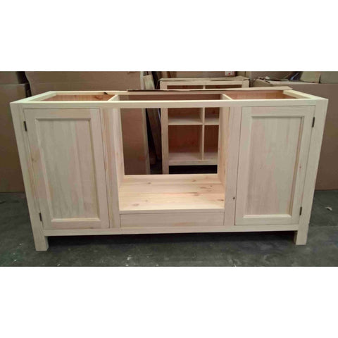 Solid pine Oven Housing Unit with 2 doors + drawer - Woodliving